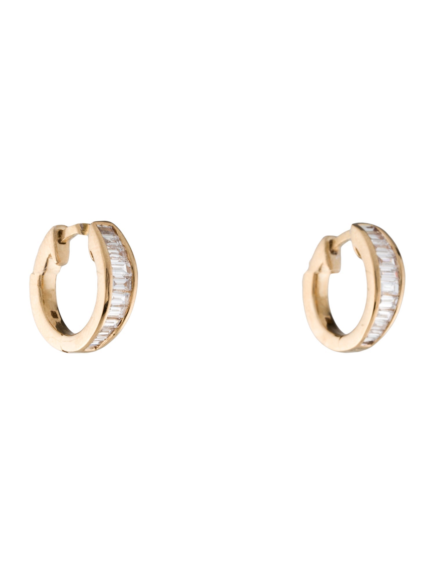 Badgley Mischka 14K Lab-Grown Diamond Hoop Earrings