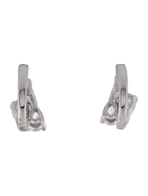 Badgley Mischka 14K 1.51ctw Lab-Grown Diamond Hoop Earrings