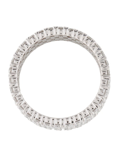 Badgley Mischka Platinum 3.96ctw Lab Grown Diamond Four Row Eternity Band