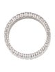 Badgley Mischka Platinum 3.96ctw Lab Grown Diamond Four Row Eternity Band