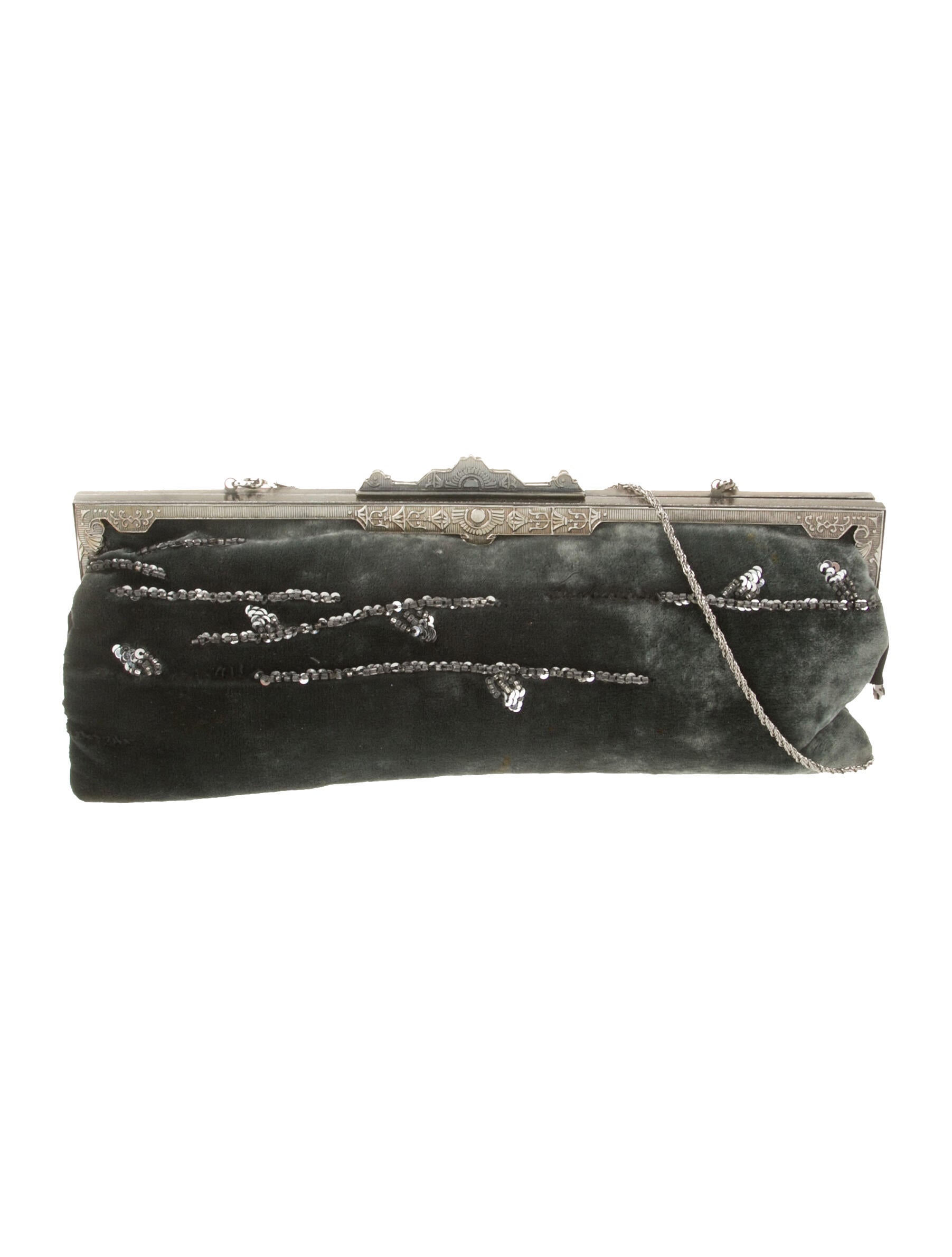 Badgley Mischka Suede Clutch
