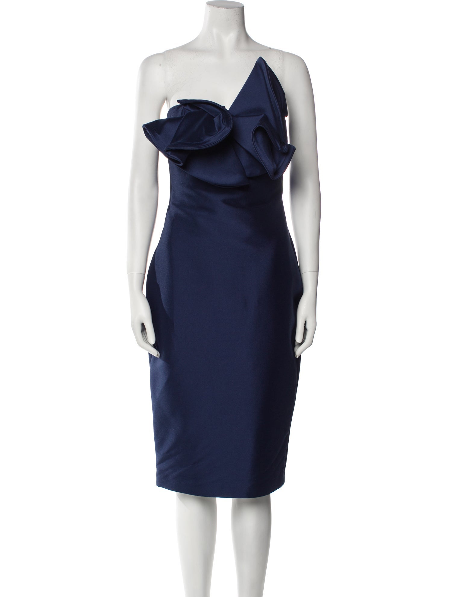 Badgley Mischka One-Shoulder Mini Dress