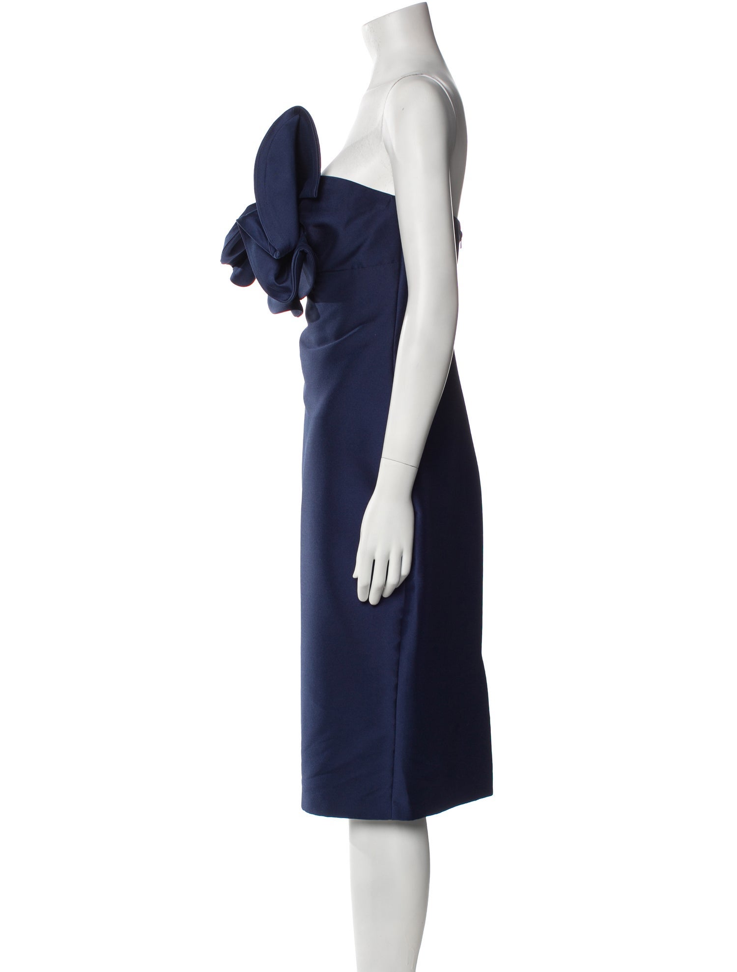 Badgley Mischka One-Shoulder Mini Dress