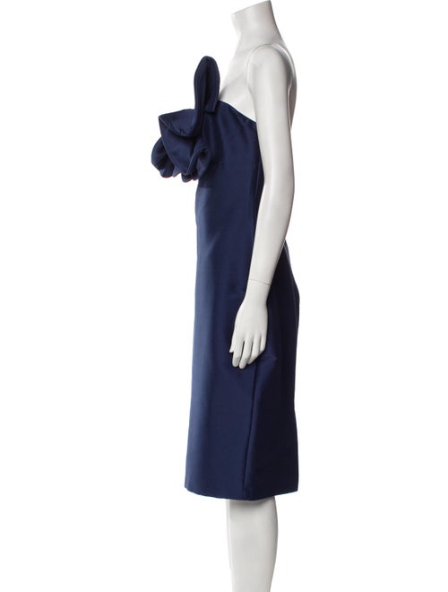 Badgley Mischka One-Shoulder Mini Dress