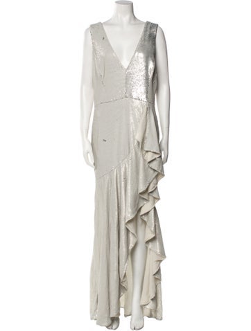 Badgley Mischka Dresses V-Neck Long Dress US 16 | XXL