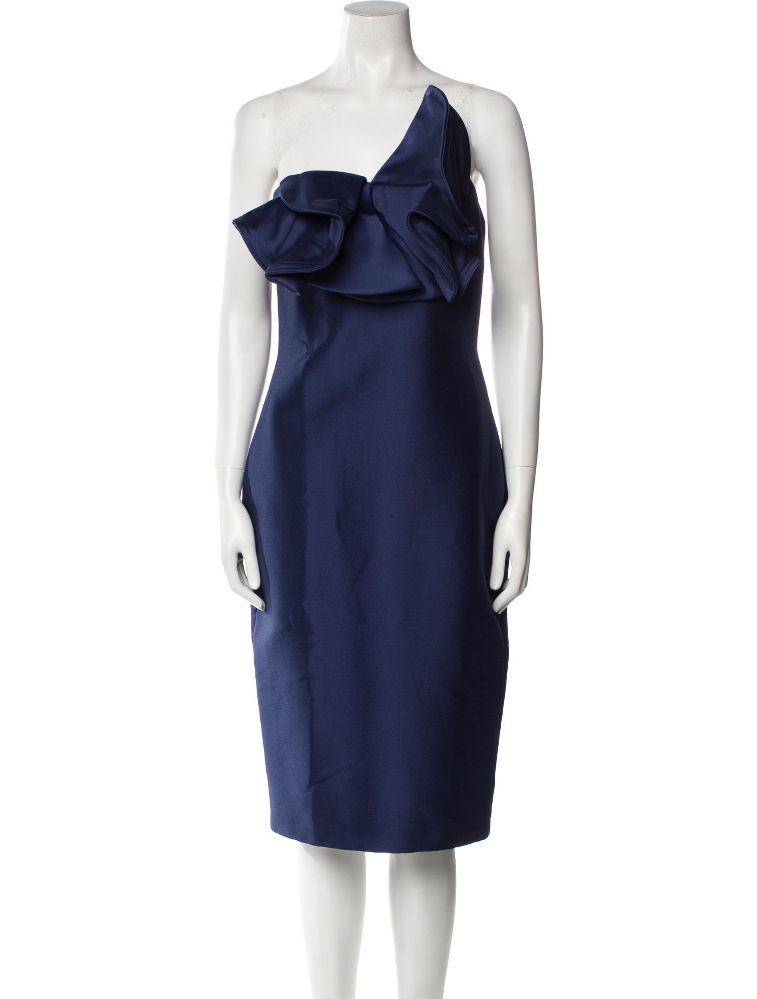 Badgley Mischka One-Shoulder Mini Dress