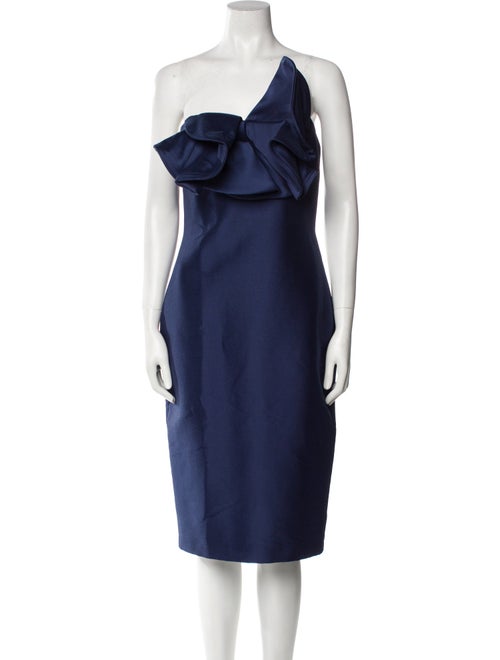 Badgley Mischka One-Shoulder Mini Dress