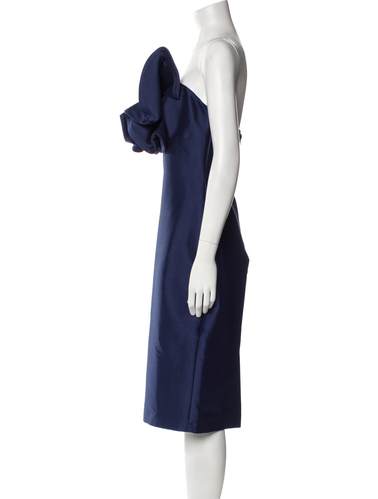 Badgley Mischka One-Shoulder Mini Dress