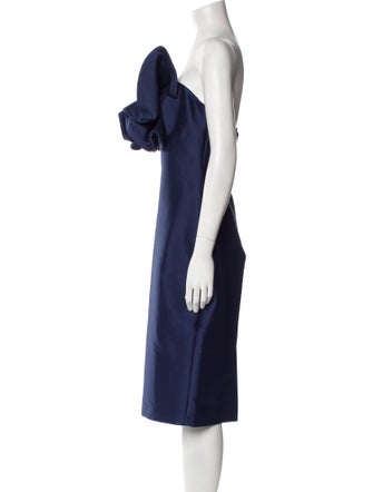 Badgley Mischka One-Shoulder Mini Dress