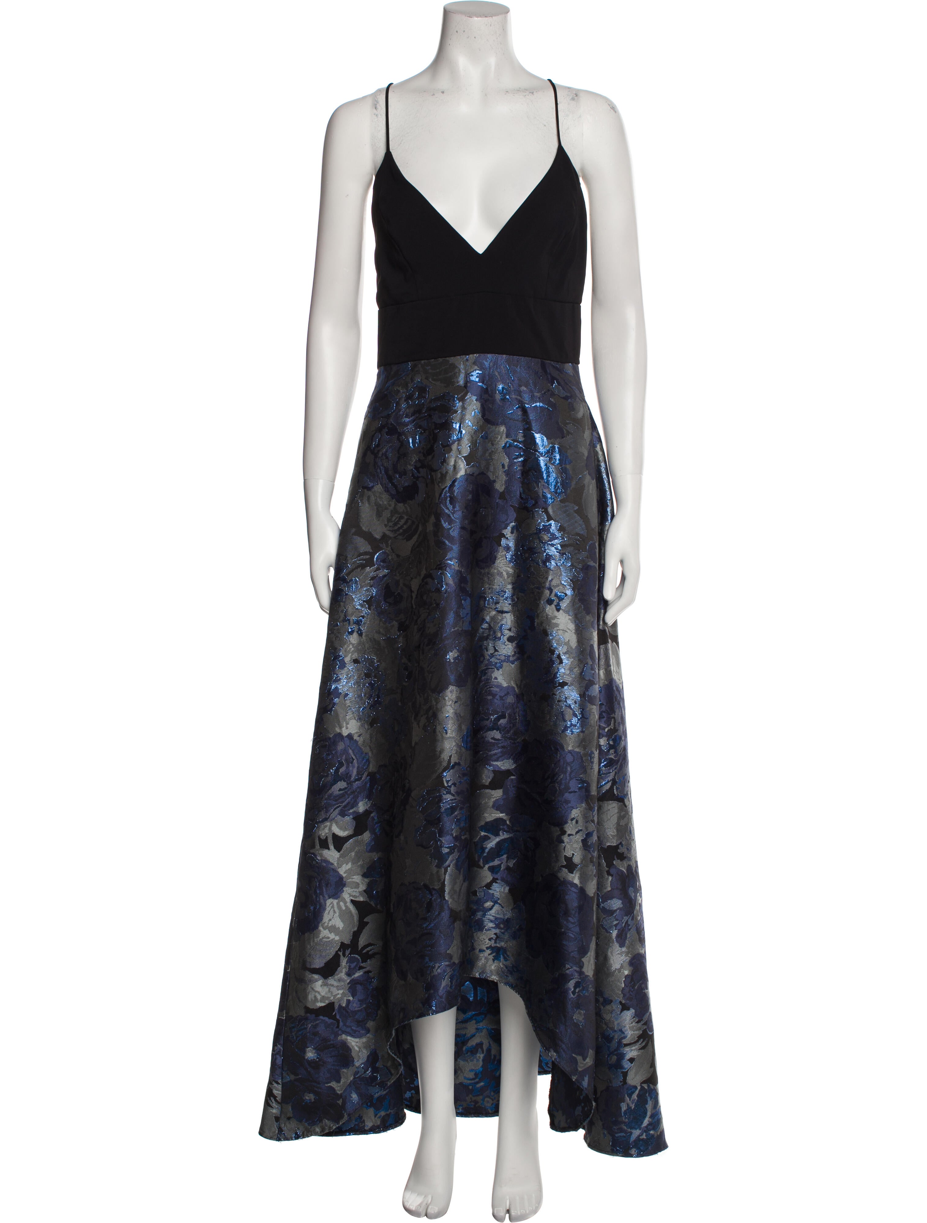 Badgley Mischka Printed Long Dress