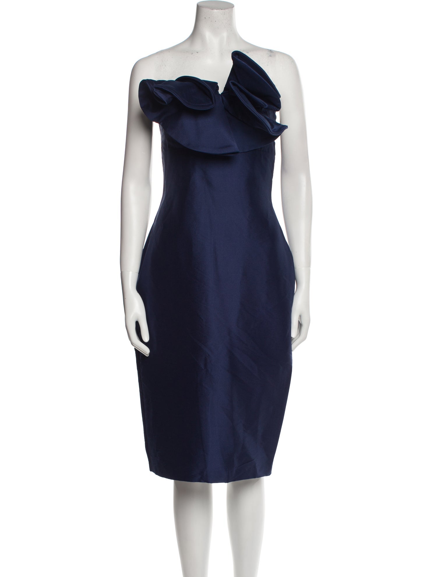 Badgley Mischka One-Shoulder Mini Dress