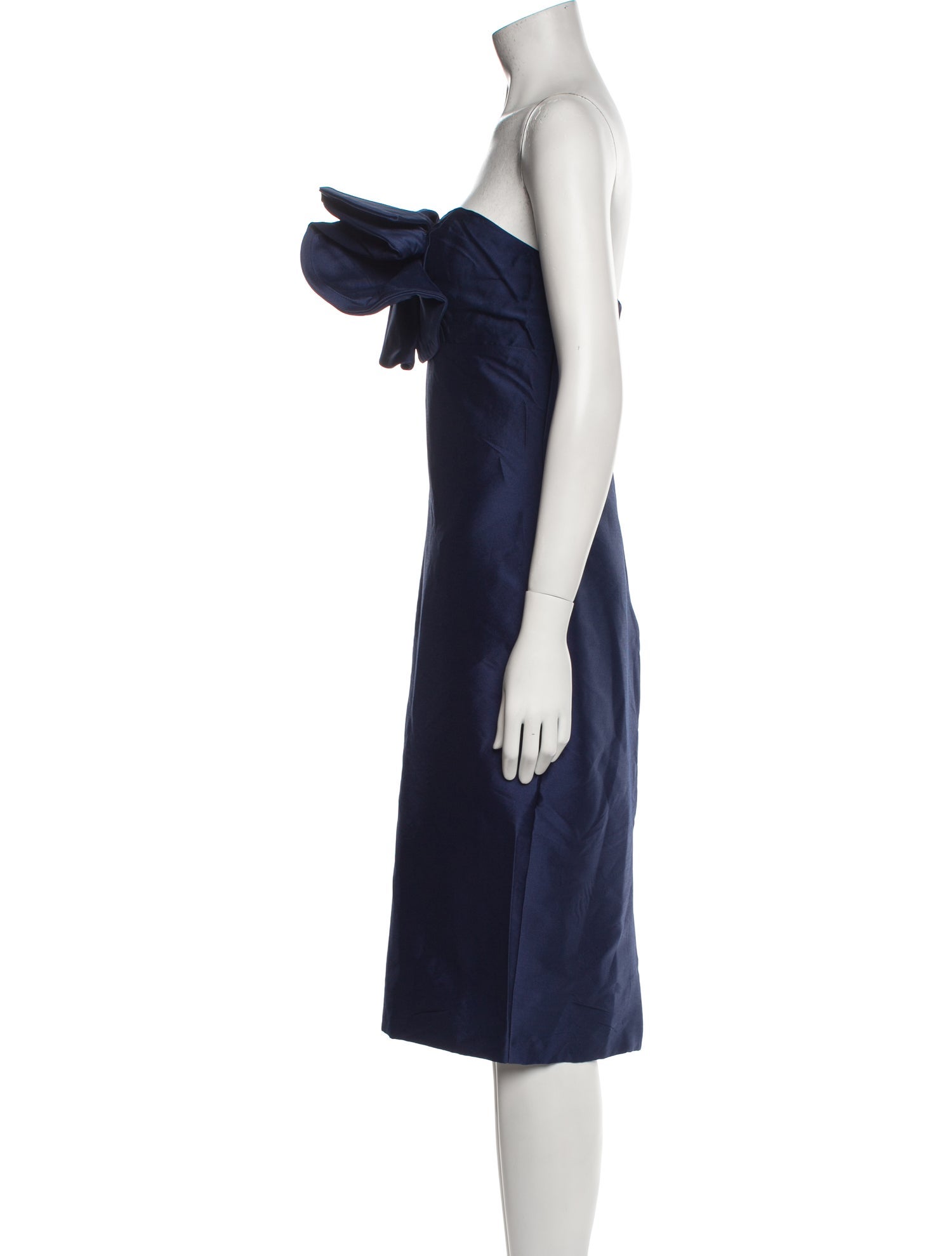 Badgley Mischka One-Shoulder Mini Dress