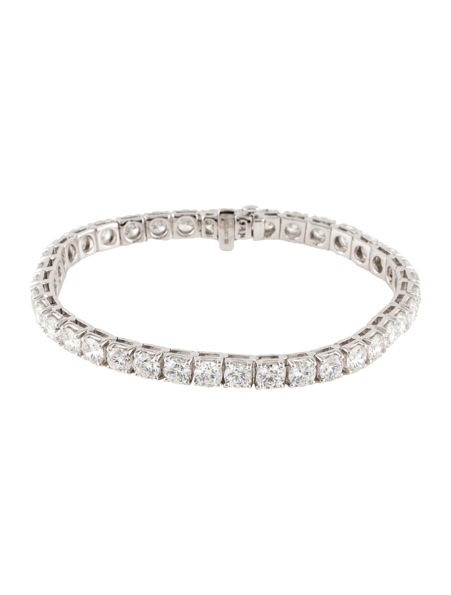 Badgley Mischka 14K 14.82ctw Lab-Grown Diamond Tennis Bracelet