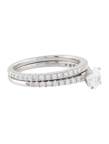 Badgley Mischka Wedding Set 14K 1.00ctw Lab-Grown Diamond 7