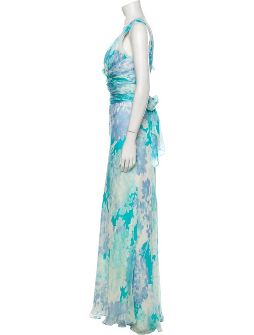 Badgley Mischka Silk Long Dress
