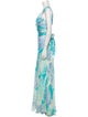 Badgley Mischka Silk Long Dress