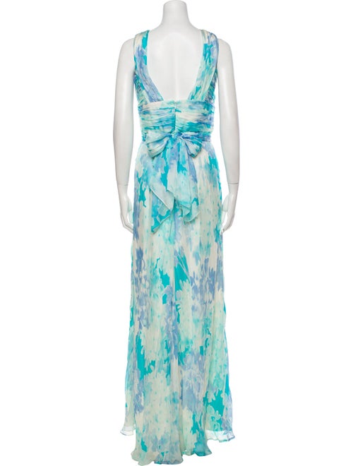 Badgley Mischka Silk Long Dress