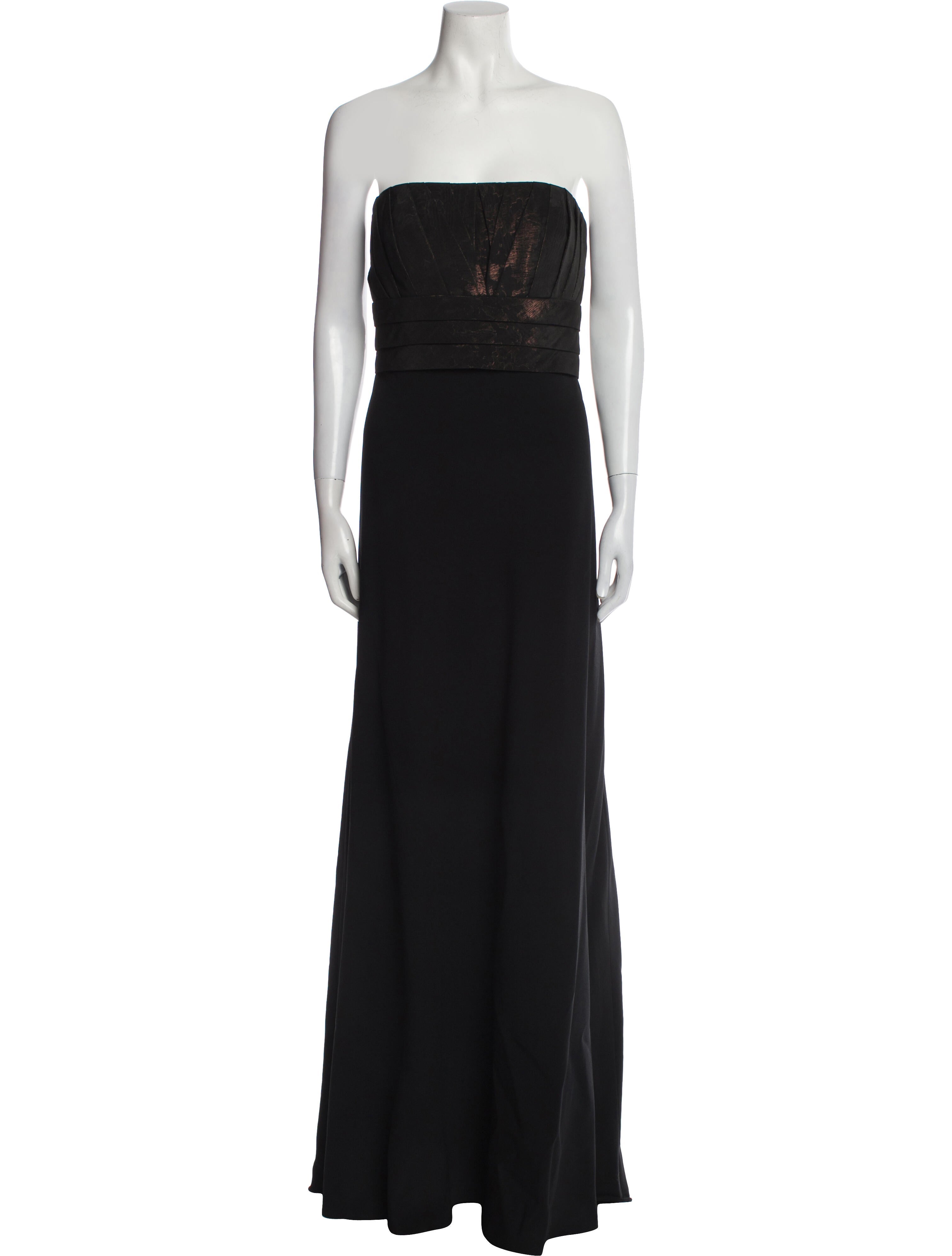 Badgley Mischka Strapless Long Dress