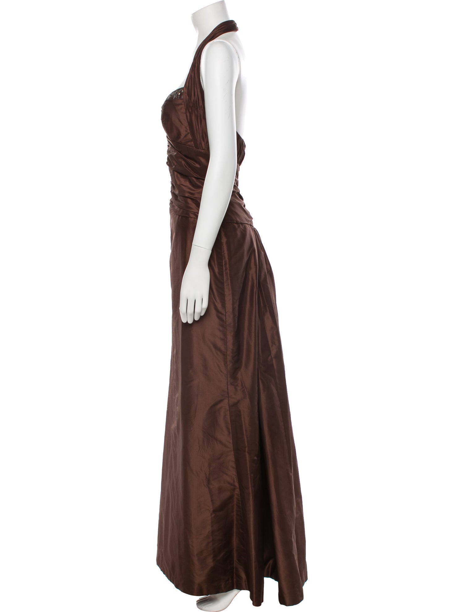 Badgley Mischka Silk Long Dress