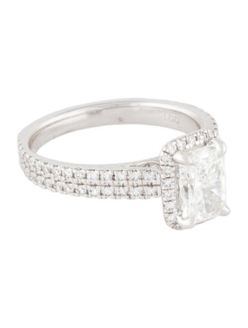 Badgley Mischka Engagement Ring 1.07ct Lab-Grown Diamond Halo 5.5