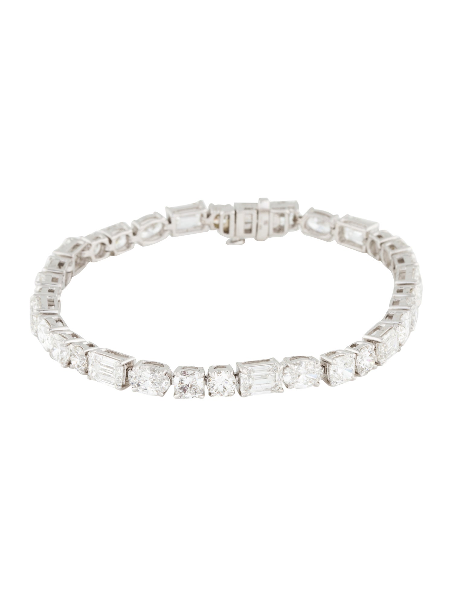 Badgley Mischka 14K 15.01ctw Lab-Grown Diamond Link Bracelet