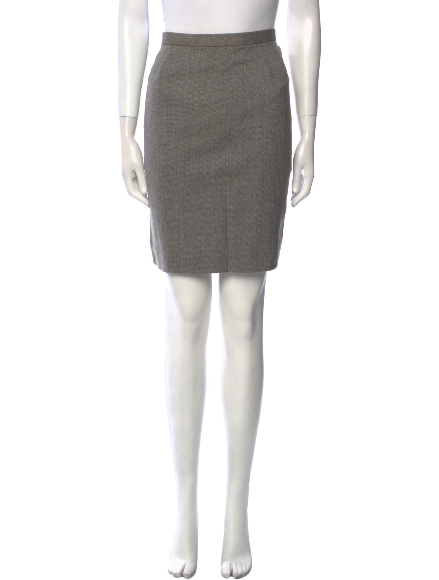 Badgley Mischka Wool Mini Skirt