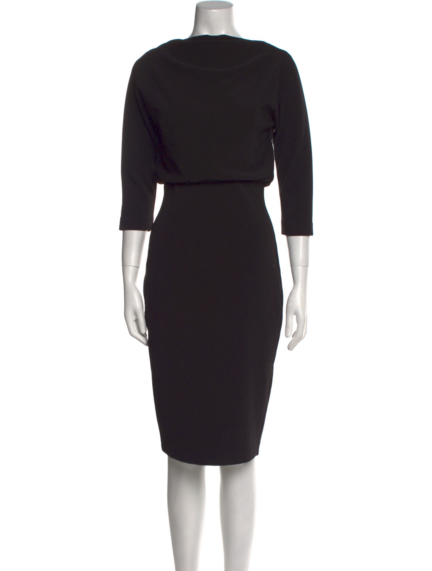 Badgley Mischka Cowl Neck Knee-Length Dress