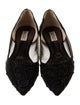 Badgley Mischka Mesh Crystal Embellishments D'Orsay Flats