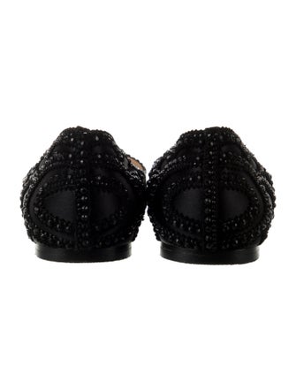 Badgley Mischka Mesh Crystal Embellishments D'Orsay Flats