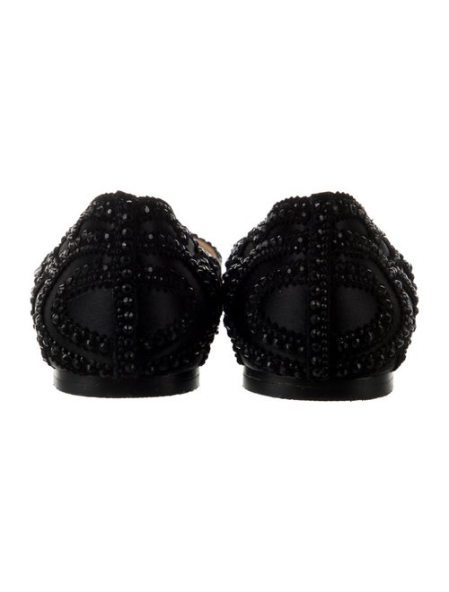 Badgley Mischka Mesh Crystal Embellishments D'Orsay Flats