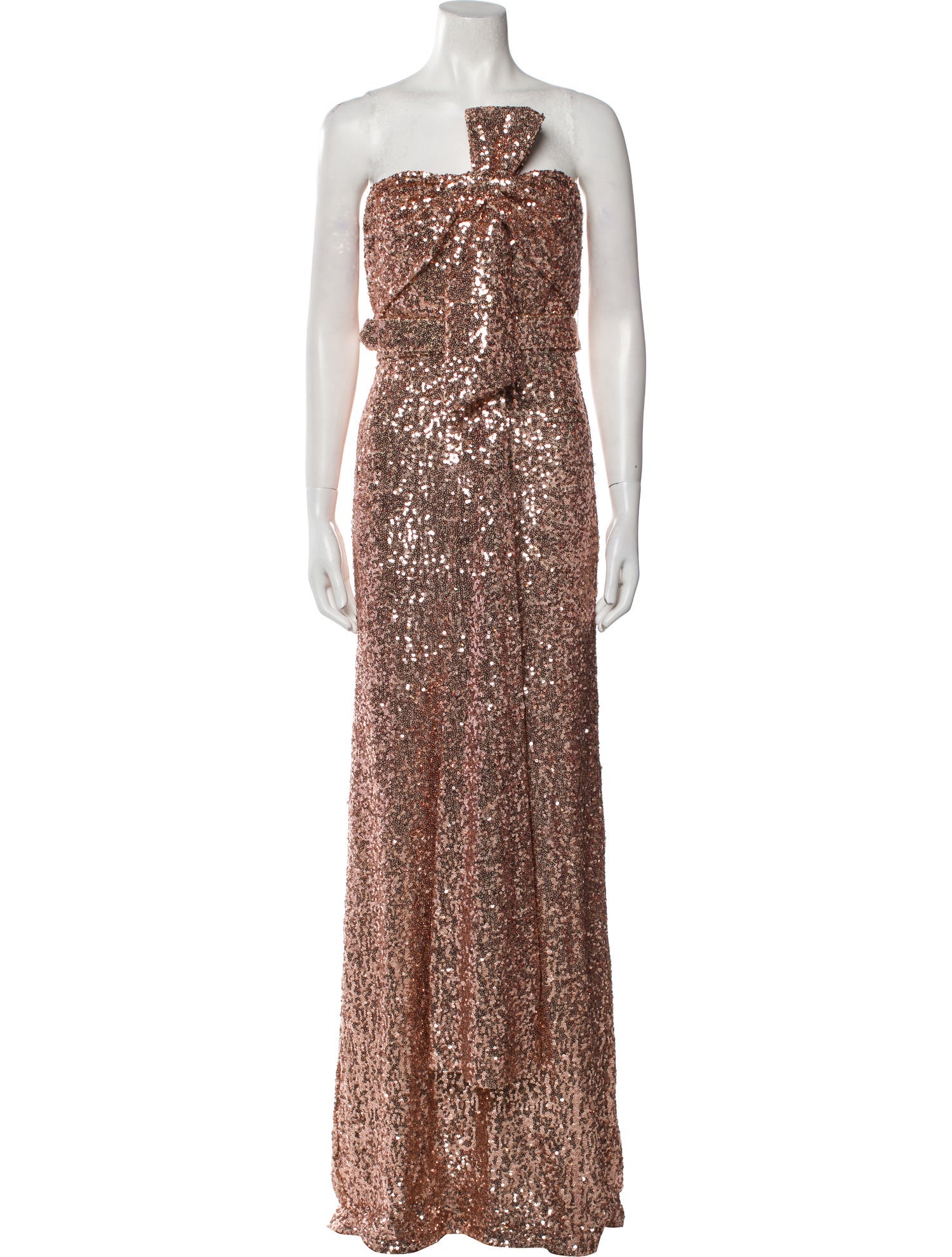 Badgley Mischka Sequin Long Dress - Pink Dresses, Clothing - BAG68838