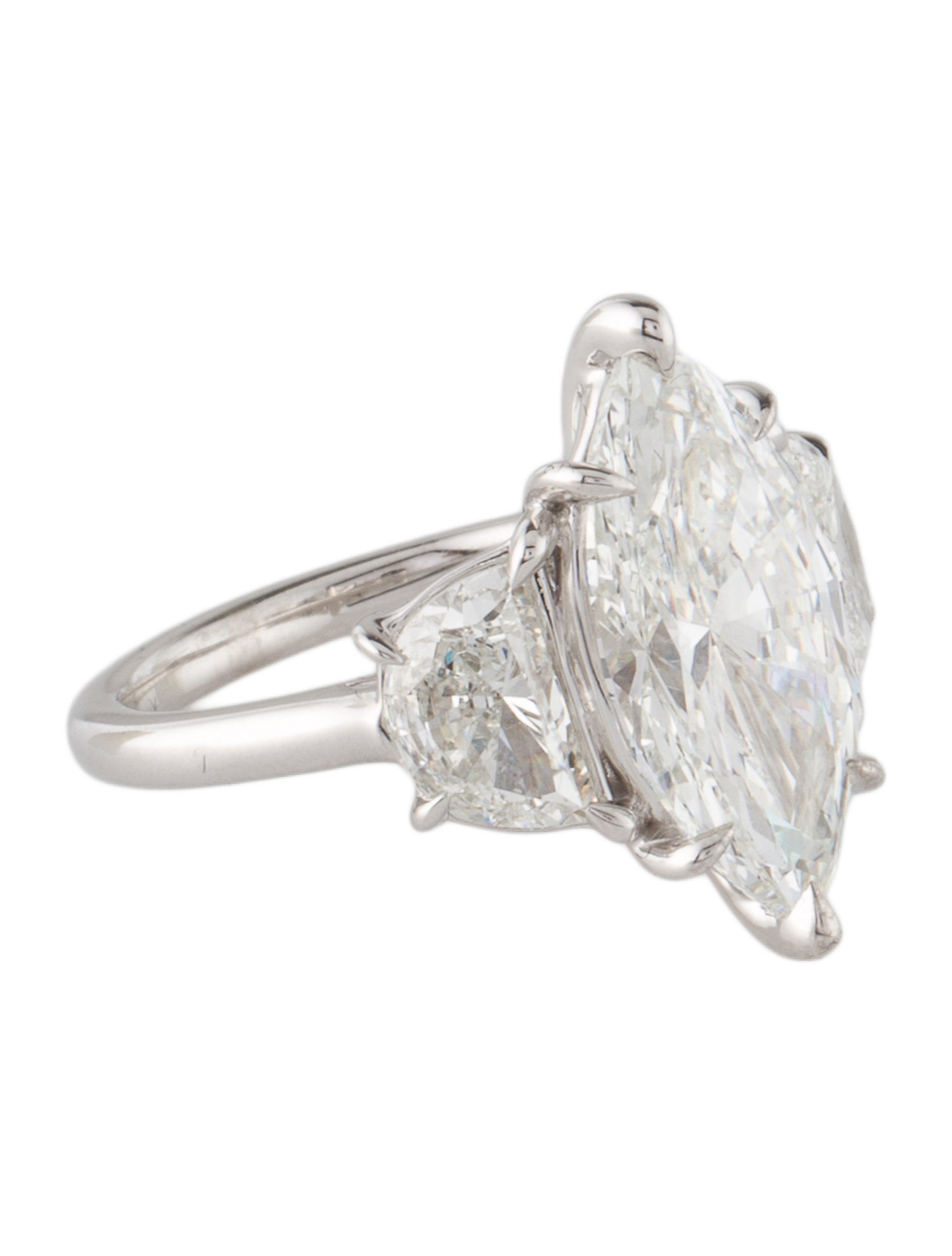 Badgley Mischka 7.77ctw Lab-Grown Three Stone Engagement Ring
