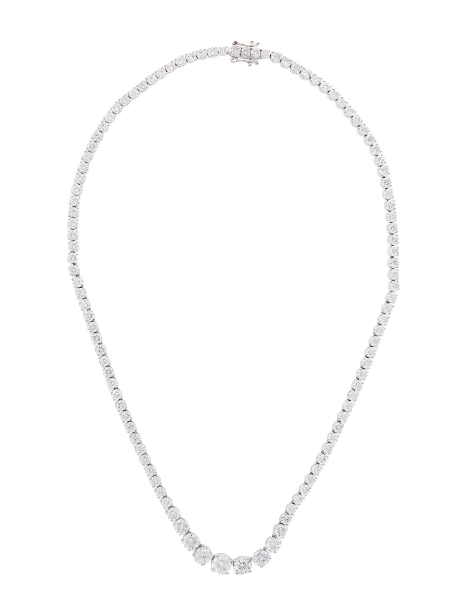 Badgley Mischka 14K 20.00ctw Lab-Grown Diamond Tennis Necklace