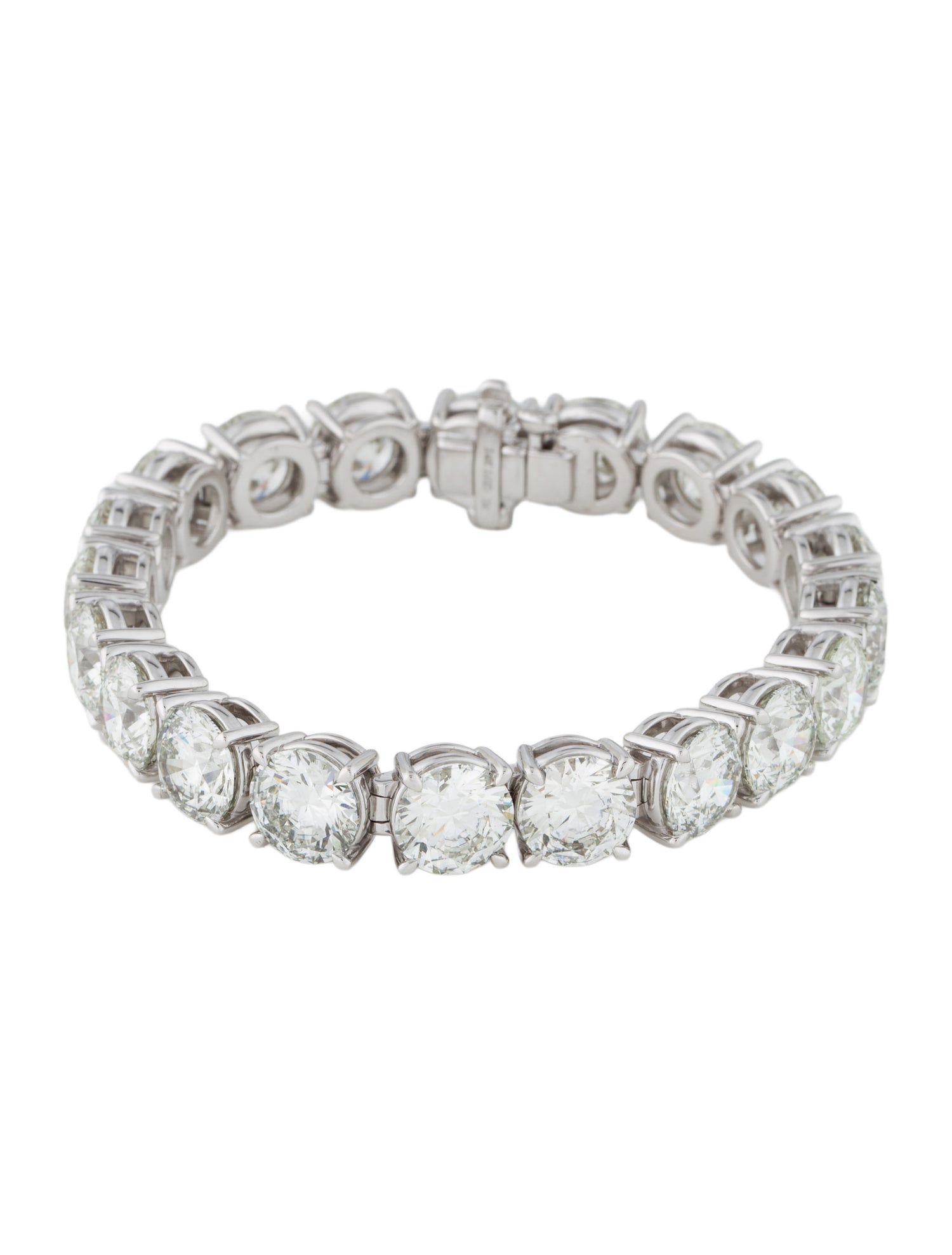 Badgley Mischka 14K 46.48ctw Lab-Grown Diamond Link Bracelet