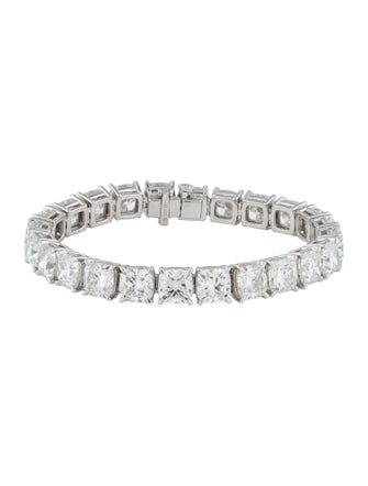 Badgley Mischka 14K 40.77ctw Lab-Grown Diamond Link Bracelet
