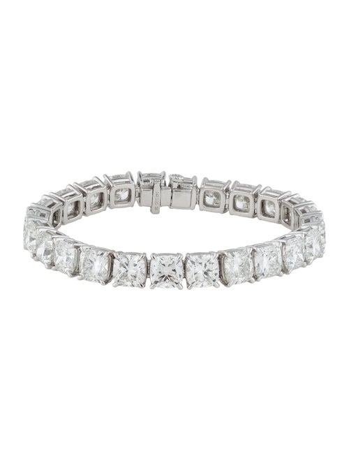 Badgley Mischka 14K 40.77ctw Lab-Grown Diamond Link Bracelet