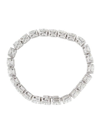 Badgley Mischka 14K 40.77ctw Lab-Grown Diamond Link Bracelet