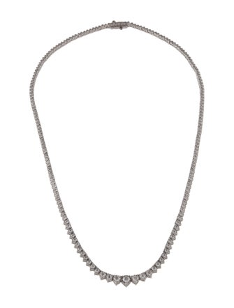 Badgley Mischka 14K 3.00ctw Lab-Grown Diamond Graduated Chain Necklace