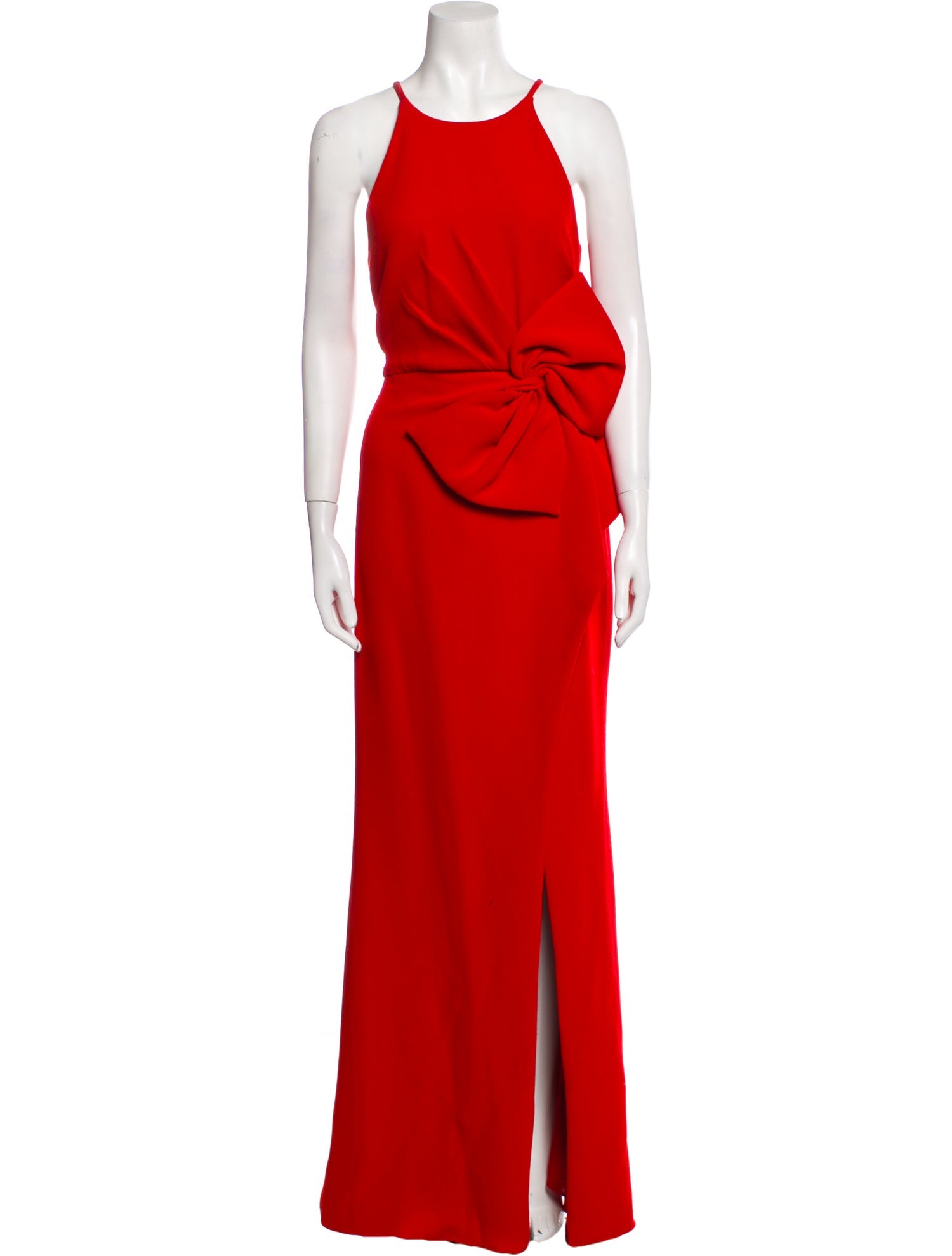 Badgley Mischka Scoop Neck Long Dress