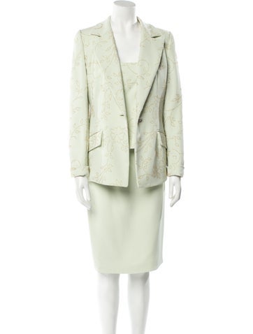 Badgley Mischka Suits and Sets Crystal Embellishments Skirt Suit US 10 | L