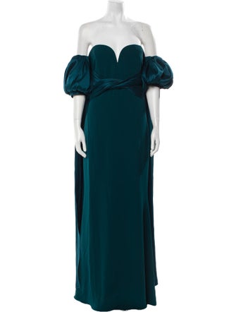 Badgley Mischka Strapless Long Dress