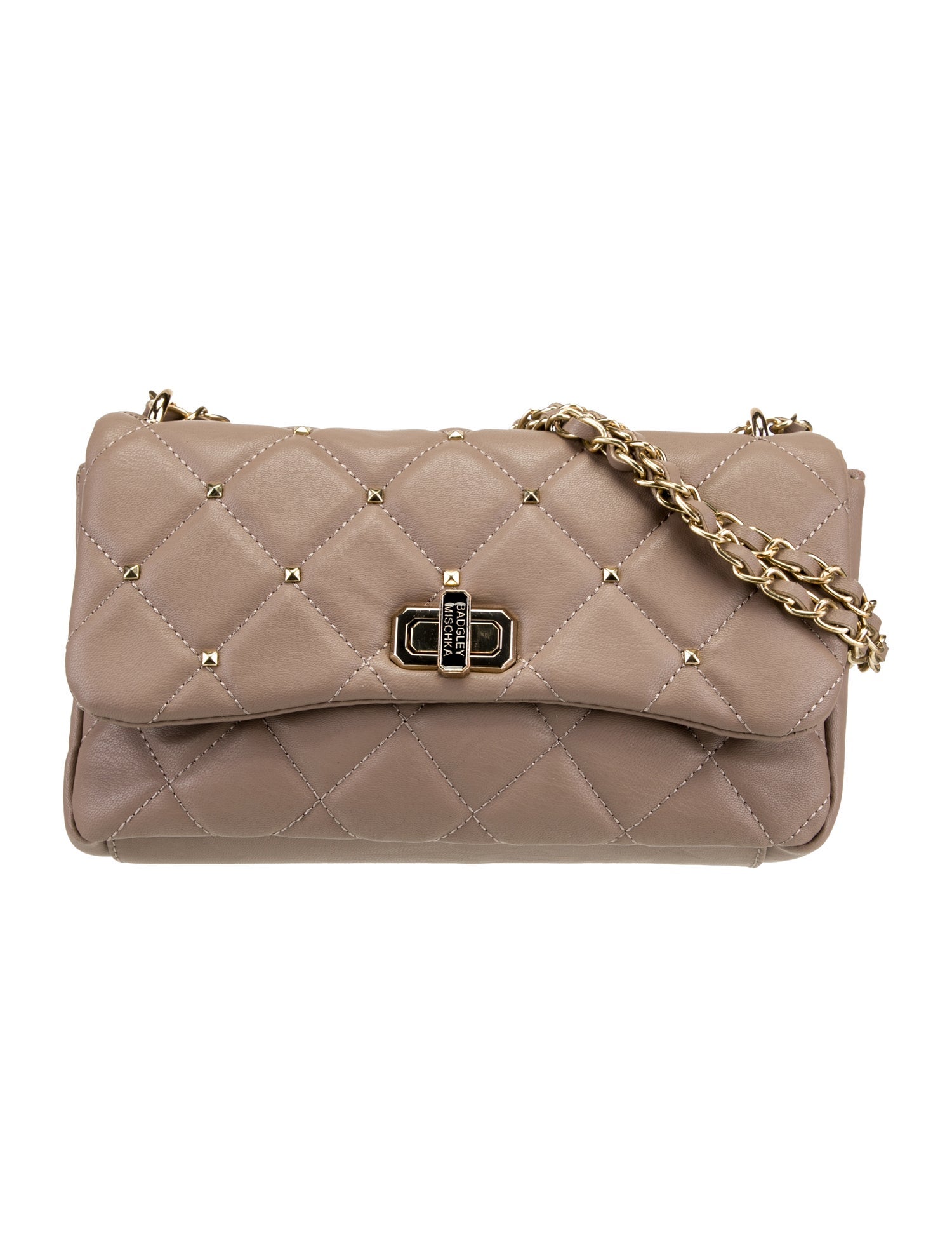 Badgley Mischka Leather Messenger Bag