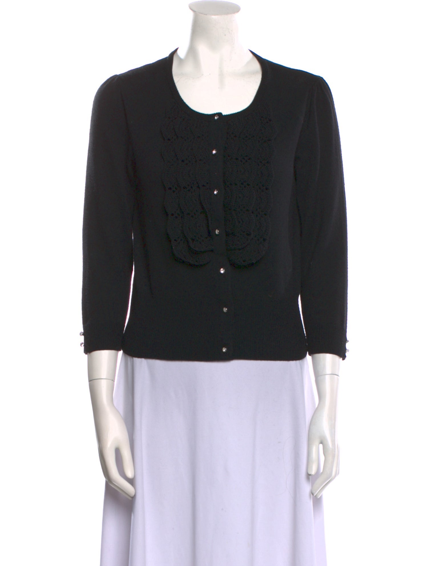 Badgley Mischka Wool Scoop Neck Sweater