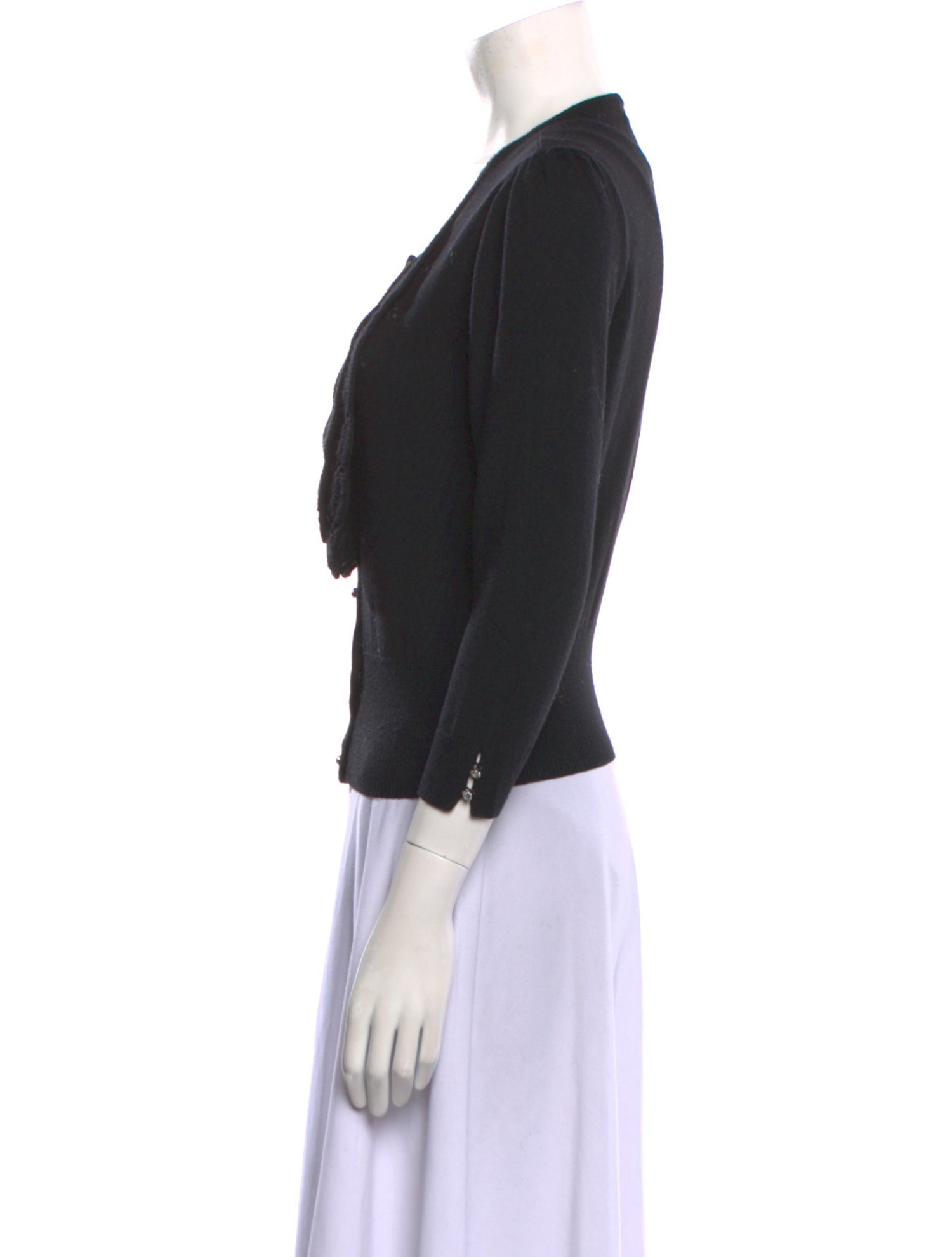 Badgley Mischka Wool Scoop Neck Sweater