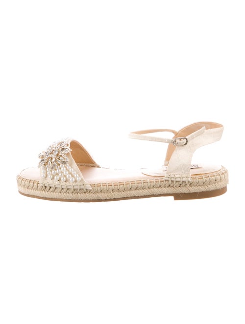 Badgley Mischka Crystal Embellishments Espadrilles