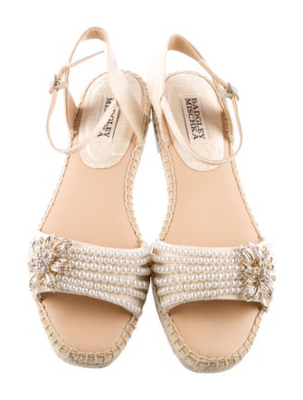 Badgley Mischka Crystal Embellishments Espadrilles