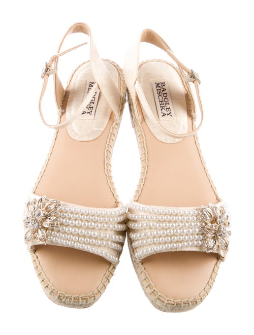 Badgley Mischka Crystal Embellishments Espadrilles
