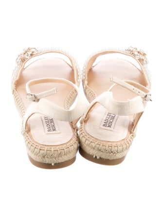 Badgley Mischka Crystal Embellishments Espadrilles