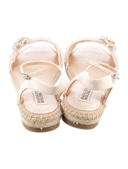 Badgley Mischka Crystal Embellishments Espadrilles