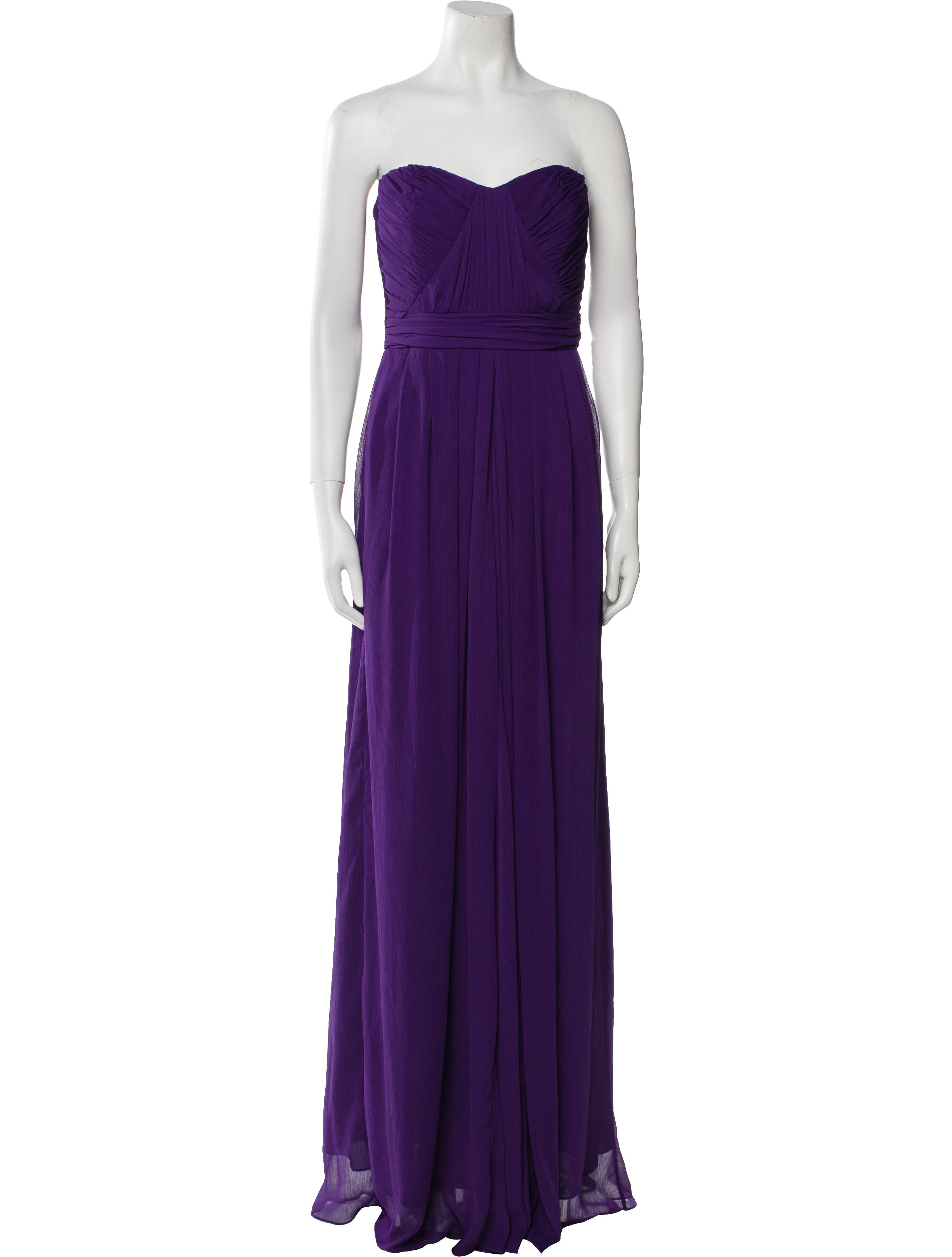 Badgley Mischka Strapless Long Dress